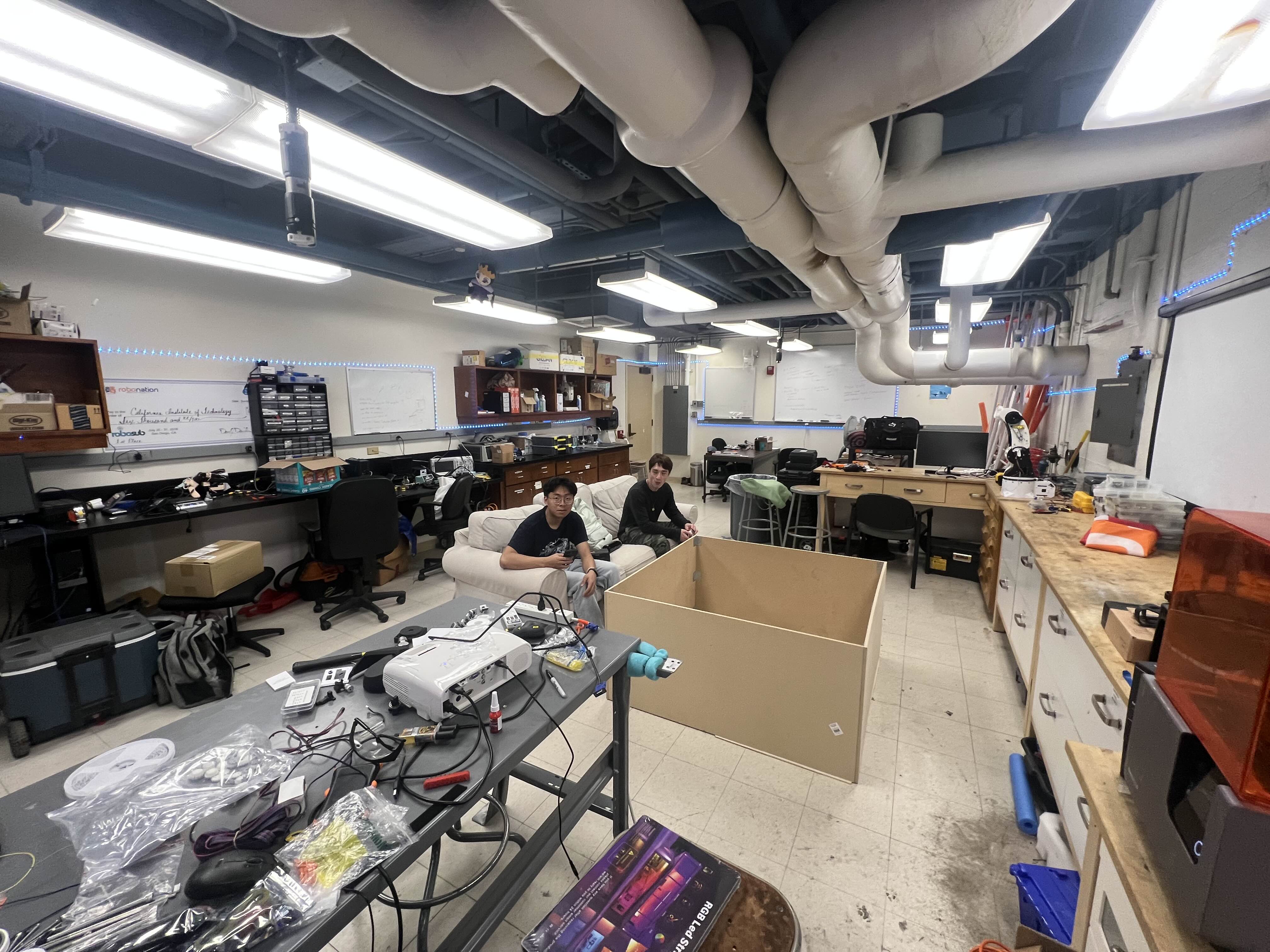 New couch in the lab!